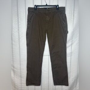 Hollister Men’s Carpenter Brown Jeans Stretch Pant Epic Flex Straight Size 36x30